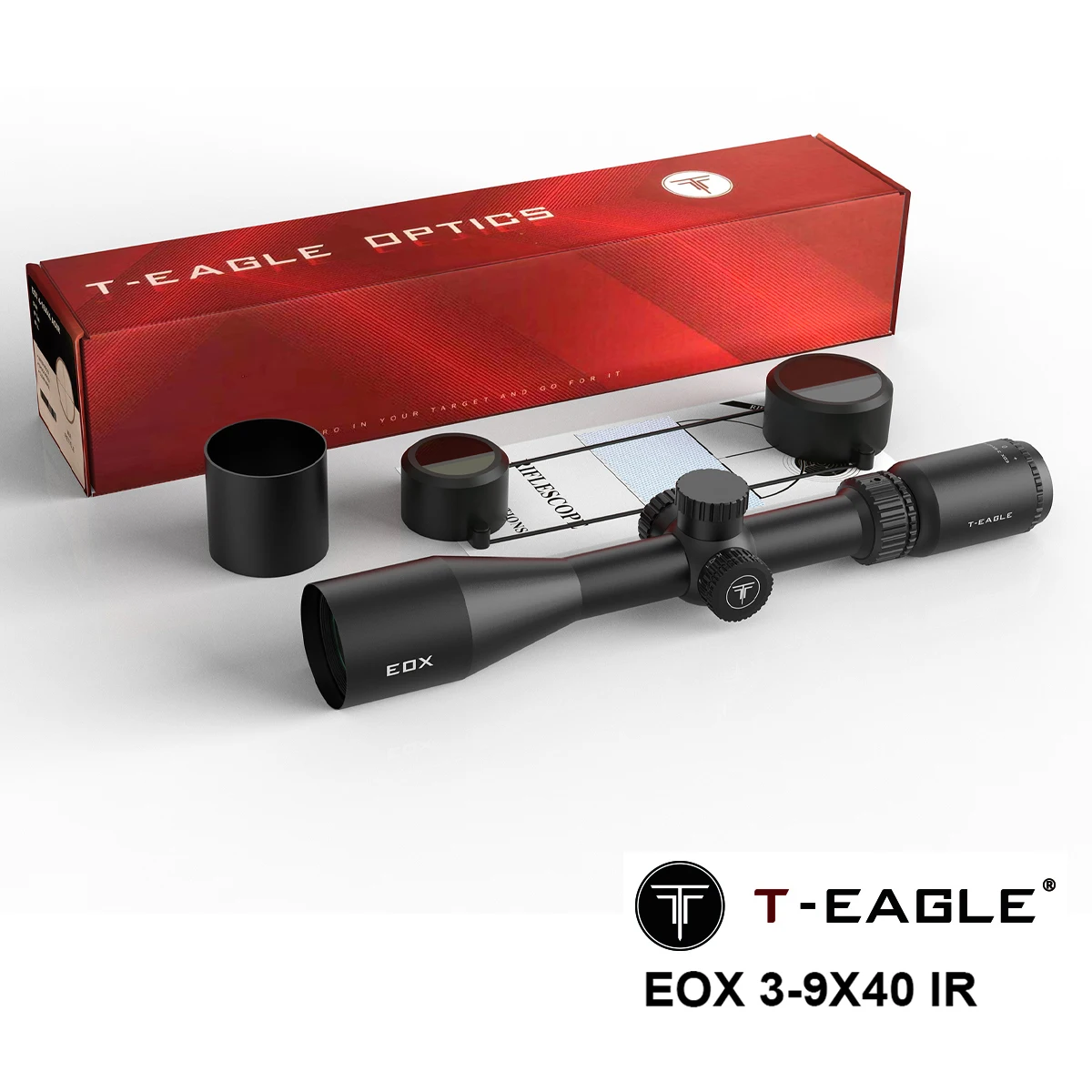 Mira telescópica táctica T-Eagle luz roja/verde riel Picatinny - imagen 5