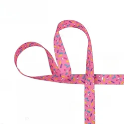 Cinta táctica camuflada rosa MOLLE, tiras no elásticas DIY