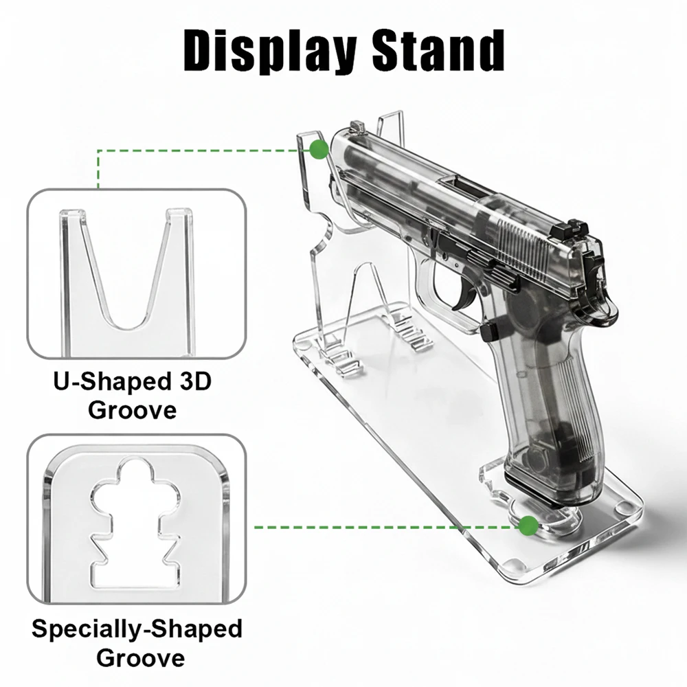 Soporte expositor de acrílico para pistola, universal y discreto - imagen 4