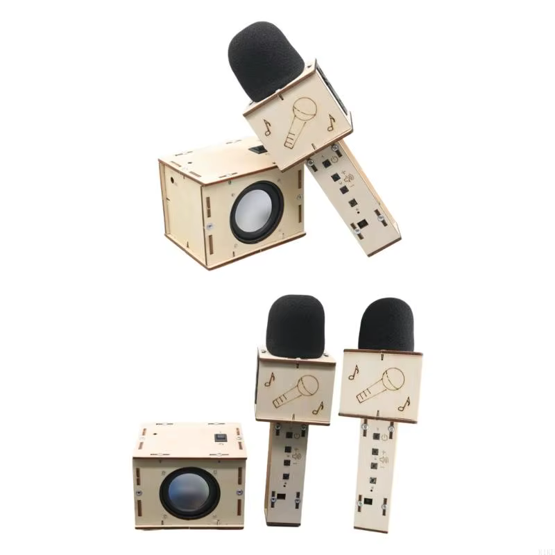 Karaoke infantil DIY con micrófono inalámbrico y altavoz portátil