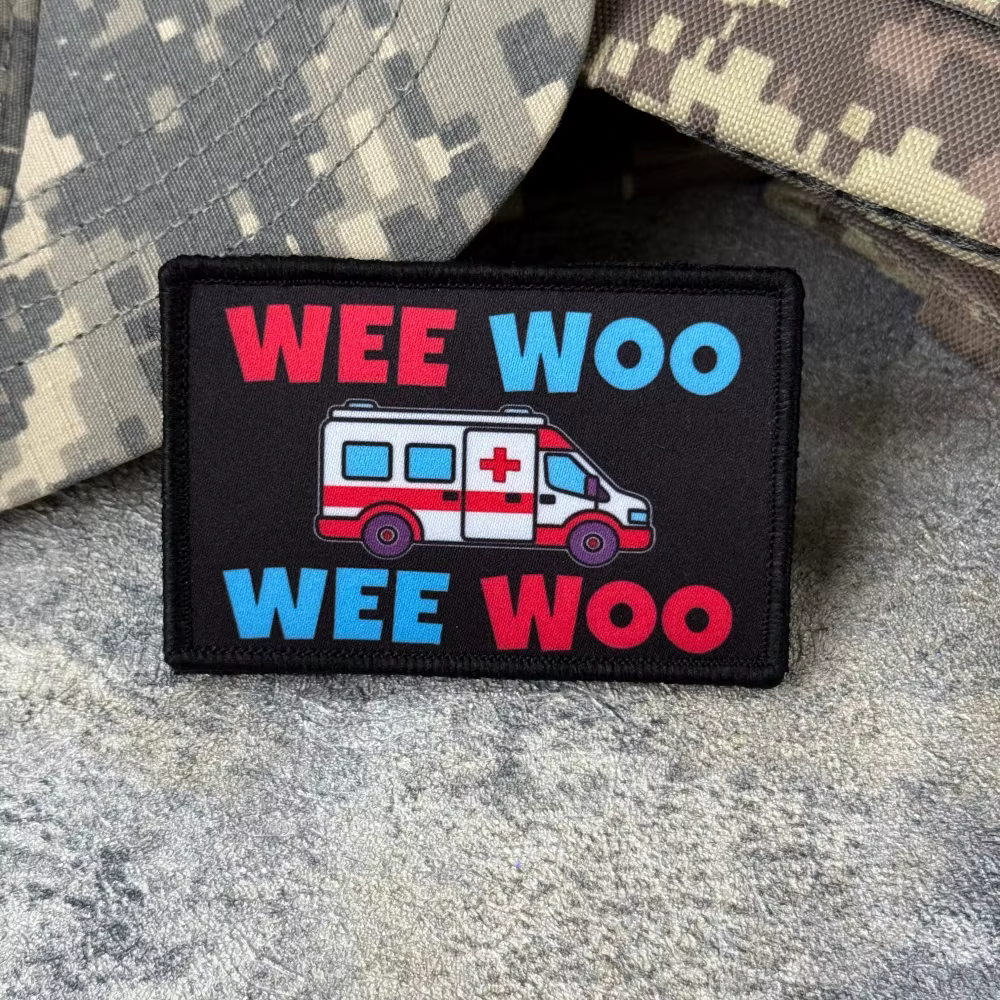 Wee Woo parche médico ambulancia con velcro para mochila táctica