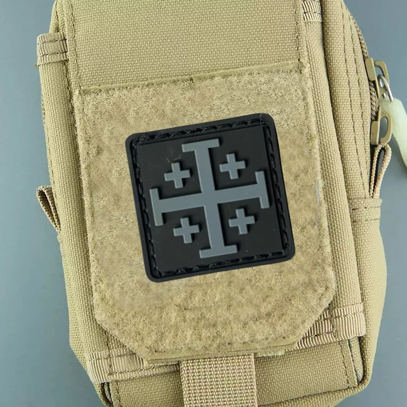 Parche táctico militar PVC con gancho y bucle para insignias - imagen 5