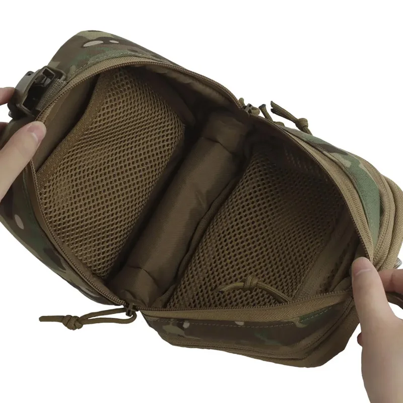 Bolsa táctica MOLLE doble capa para binoculares NVG – Caza - imagen 2