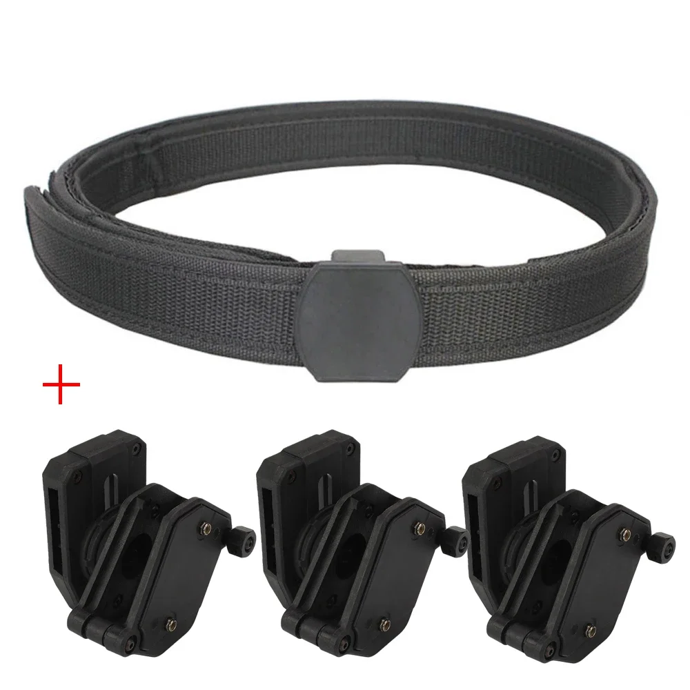 Cinturón táctico IPSC con portacargadores rápido y funda multiángulo - imagen 5
