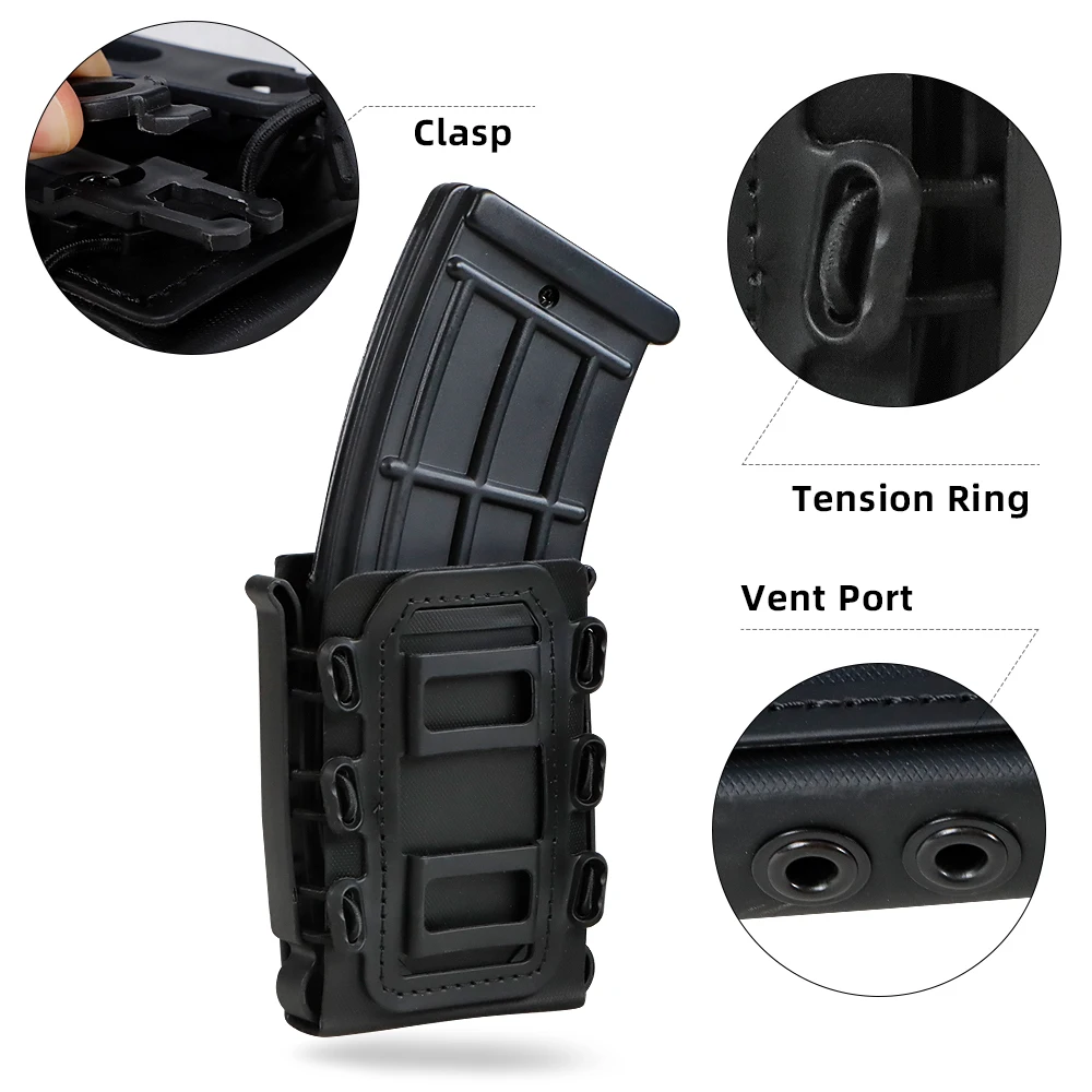 Scorpion 5,56 Bolsa táctica para revistas y Glock 17 - funda MOLLE - imagen 4