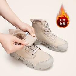 HUMTTO Botas Senderismo Impermeables Mujer Algodón Felpa Invierno