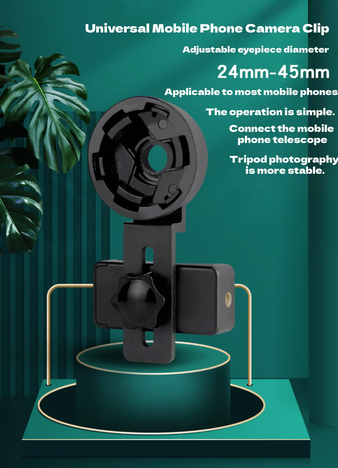Adaptador con clip y soporte para ocular
