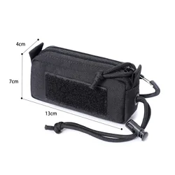 Bolsa MOLLE EDC mini organizadora para llaves, riñonera táctica