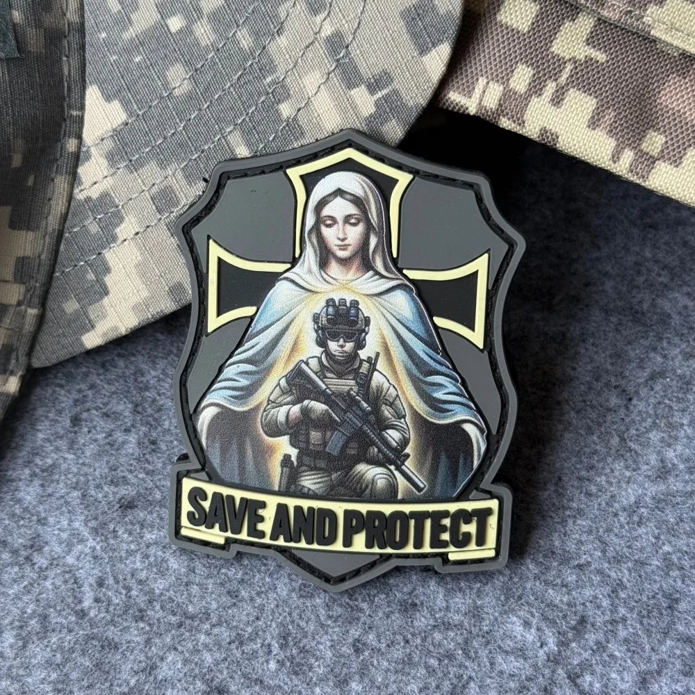 Parche táctico PVC velcro gancho y bucle para mochila militar - imagen 2