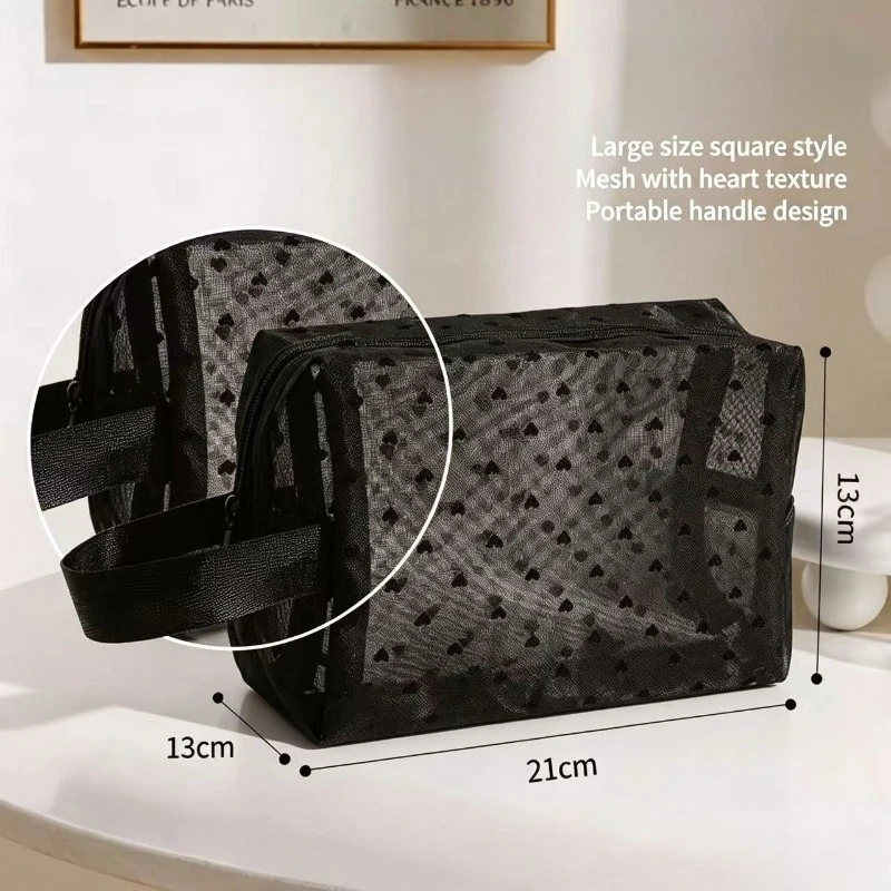 Bolsa de cosméticos portátil con estilo femenino