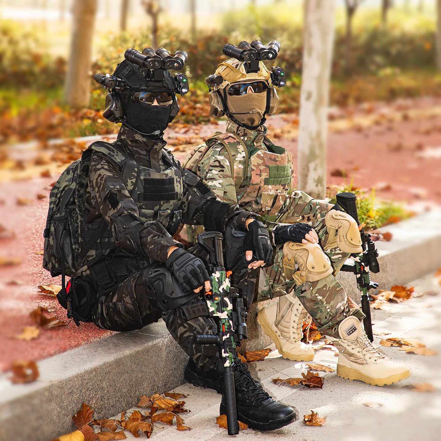 Uniforme táctico infantil camuflaje en algodón manga larga - imagen 4