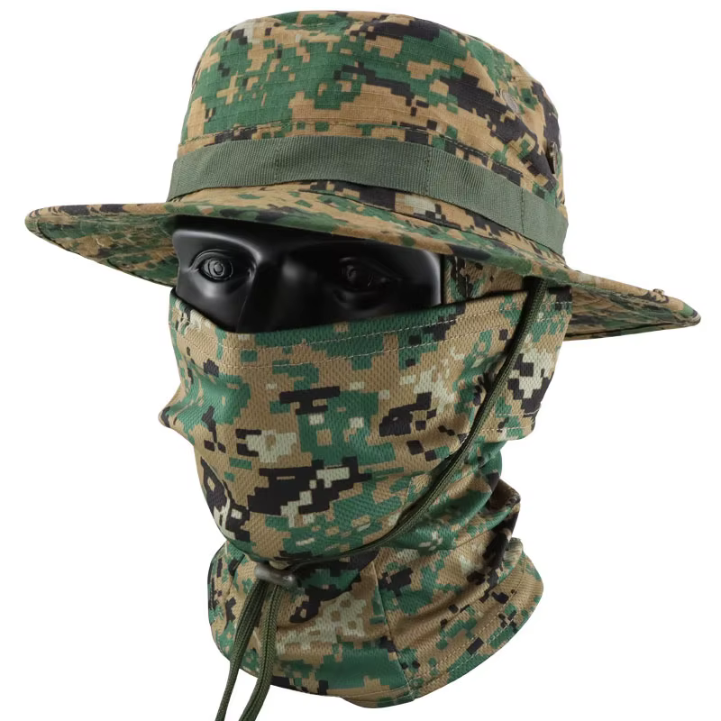 Gorra militar Bonnie protección solar – Exterior senderismo pesca multicolor - imagen 5