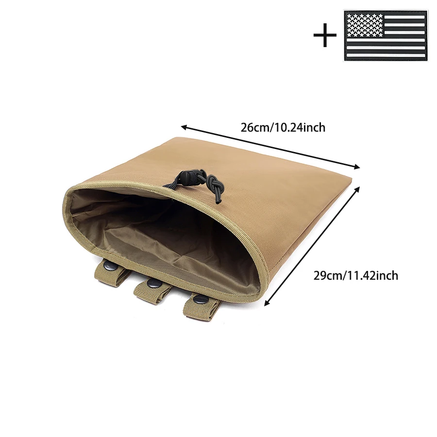 Bolsa de almacenamiento táctica plegable con cierre de cordón exterior - imagen 2
