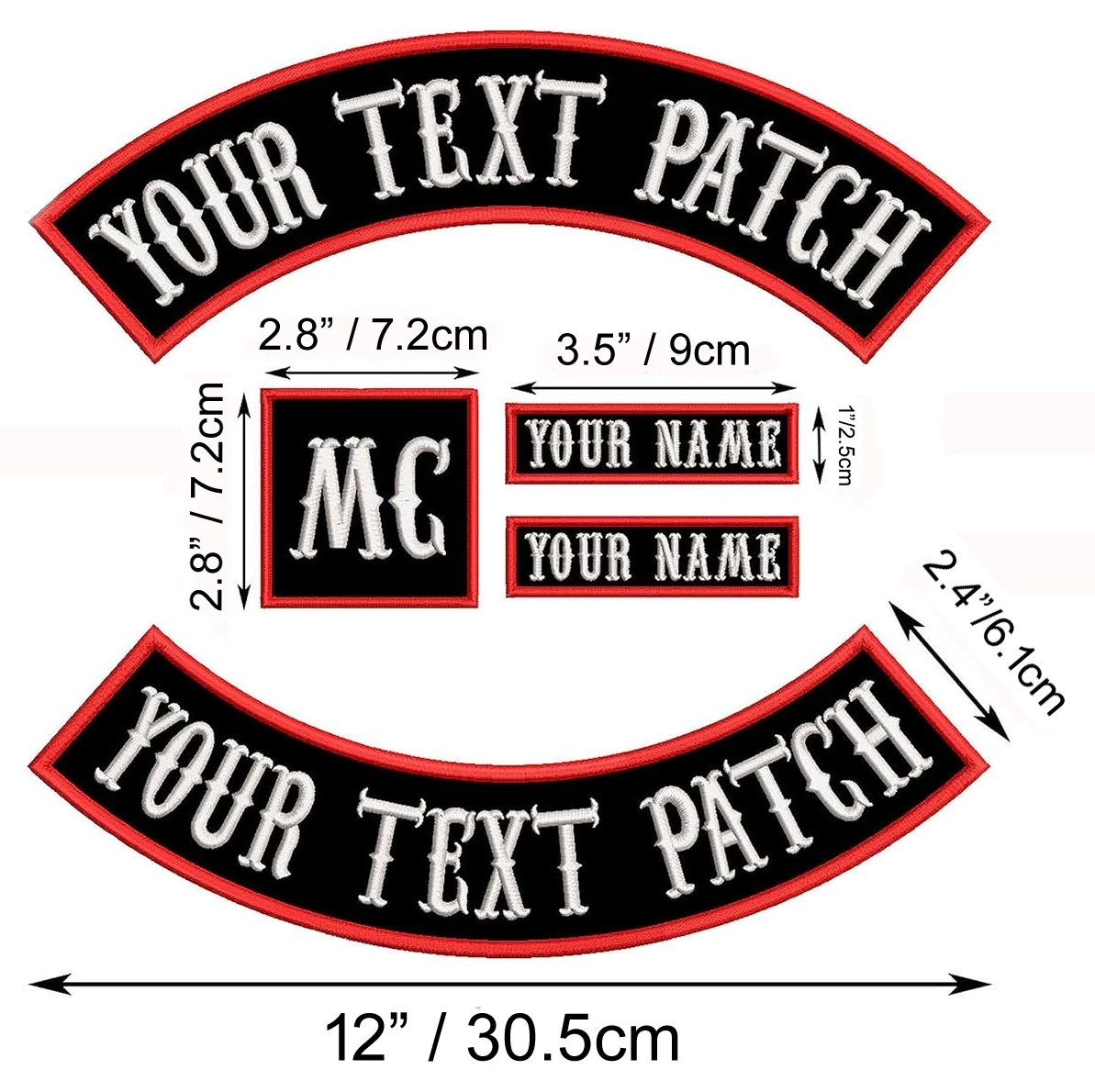 Parche bordado jinete motociclista para chaleco táctico o chaqueta - imagen 5