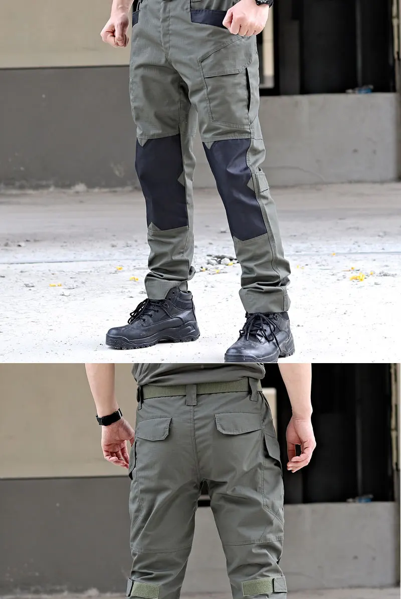 Pantalones con nylon 3600D resistente y multibolsillos