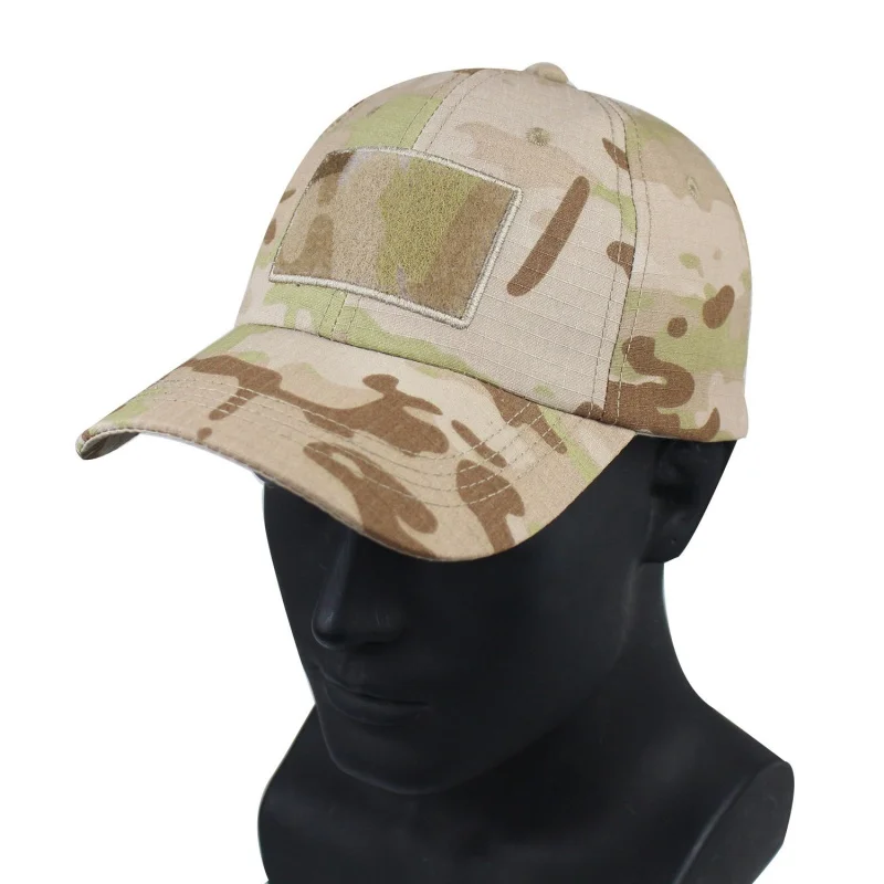 Gorra táctica outdoor de nailon y algodón con protección solar