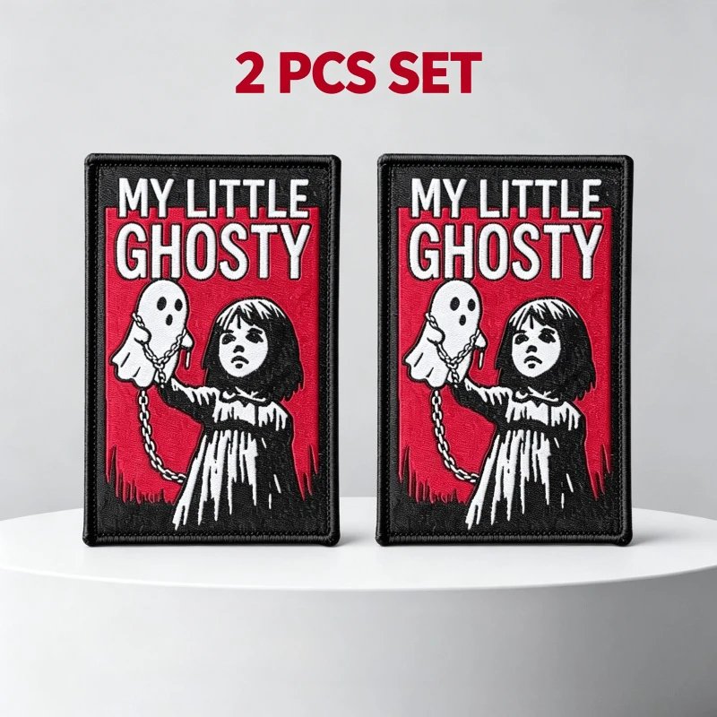 Parche táctico My Little Ghosty adhesivo moral gancho y bucle