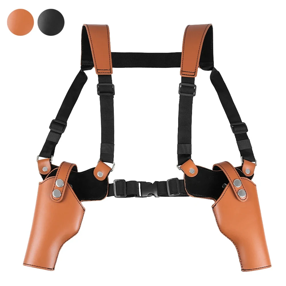 Funda de hombro táctica en PU negro vista frontal