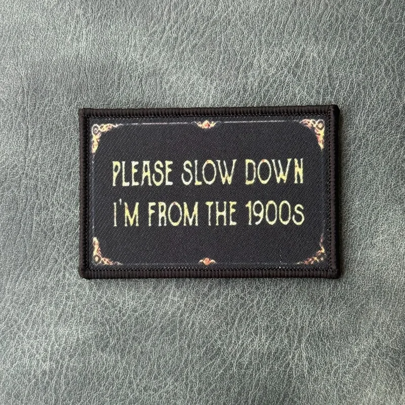 Parche táctico con frase años 1900 – velcro para mochila