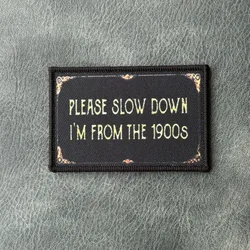Parche táctico con frase años 1900 – velcro para mochila