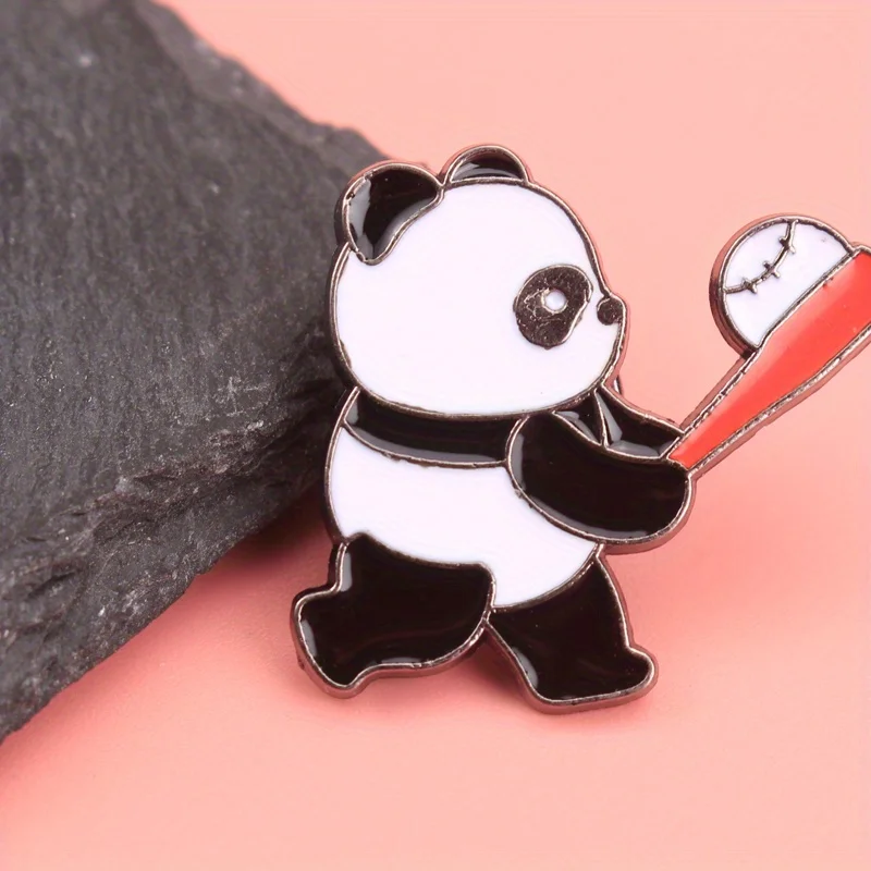 Panda Power Swing insignia táctica de béisbol esmalte degradado - imagen 3