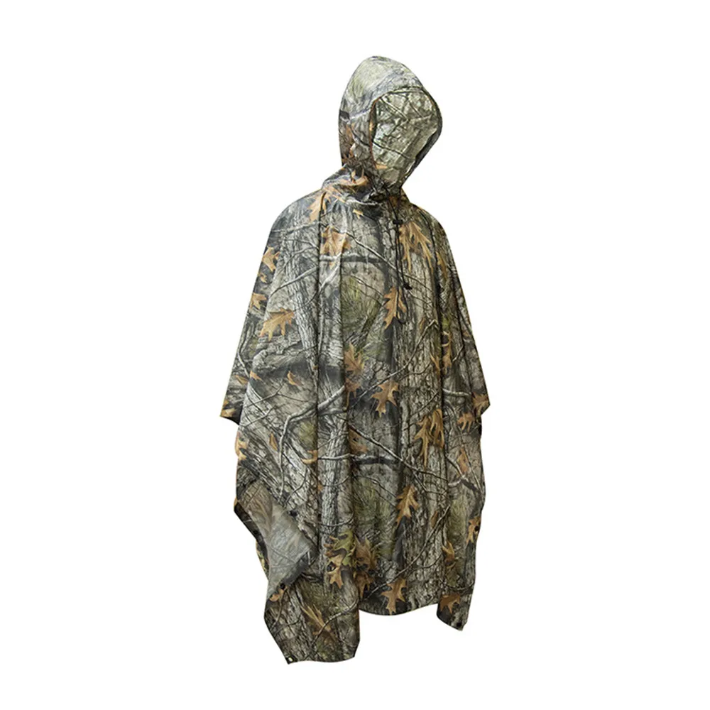 Poncho impermeable camuflaje hoja de arce Jeskinman