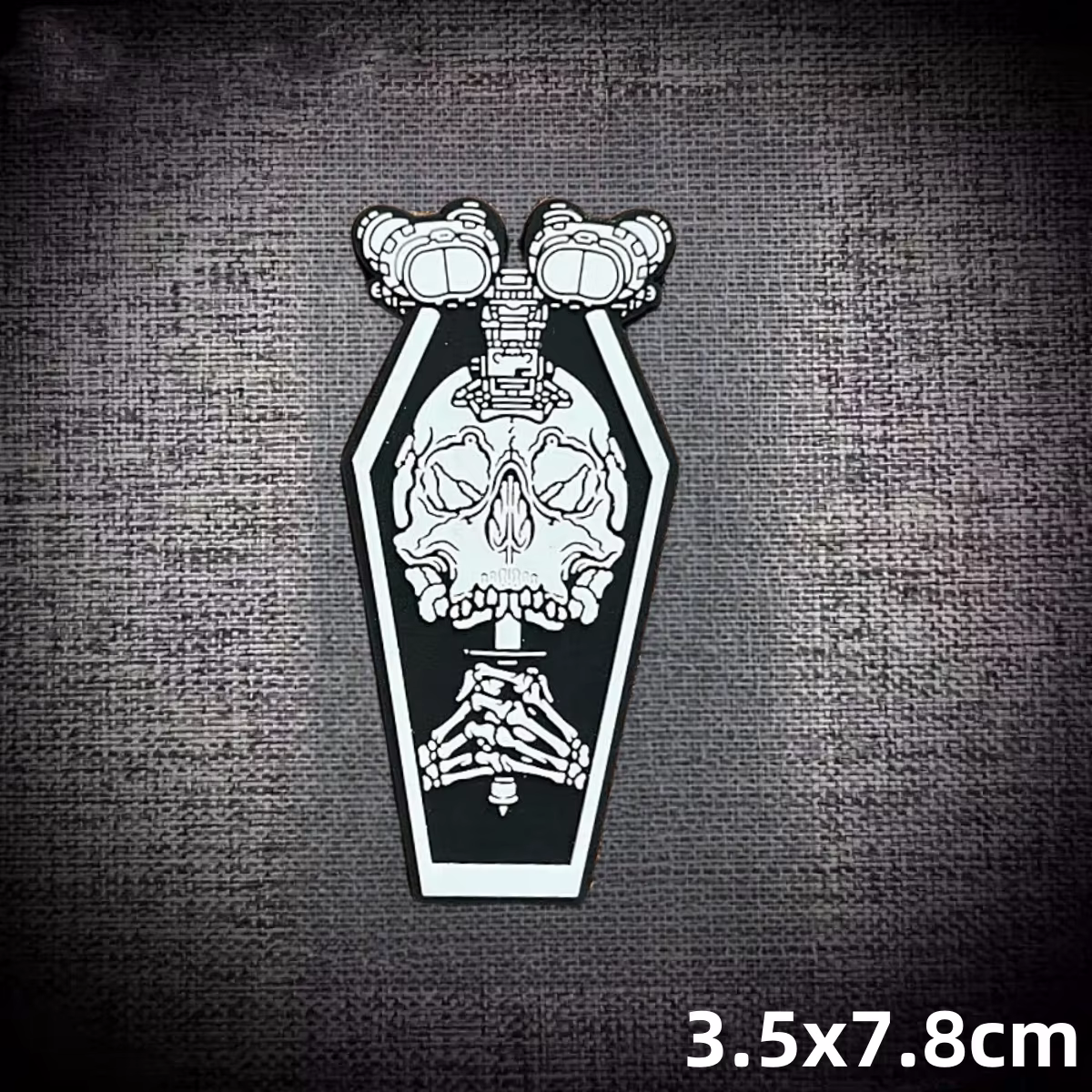 Parches tácticos Calavera - vista frontal
