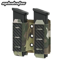 Bolsa portacargadores doble MOLLE fibra carbono OPHIDIANTAC