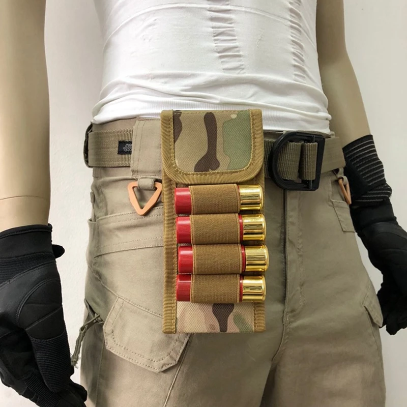 Porta cartuchos de escopeta MOLLE plegable bandolera táctica recarga - imagen 2