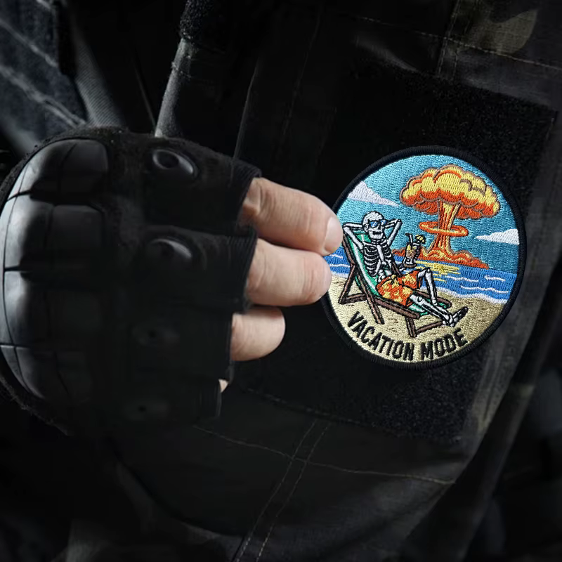 Parche velcro calavera fin del mundo para mochila táctica - imagen 5