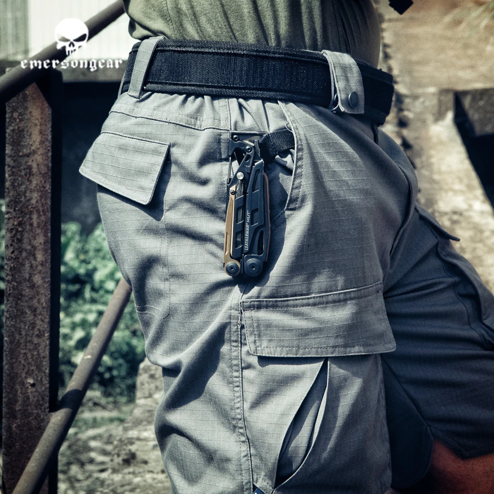 Emerson pantalones tácticos cortos azul – ergonómico senderismo - imagen 4