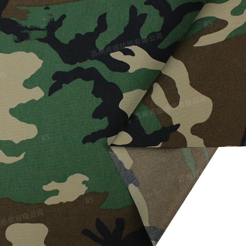 Tejido de camuflaje M81 woodland 1000D/500D nylon con PU táctico - imagen 5