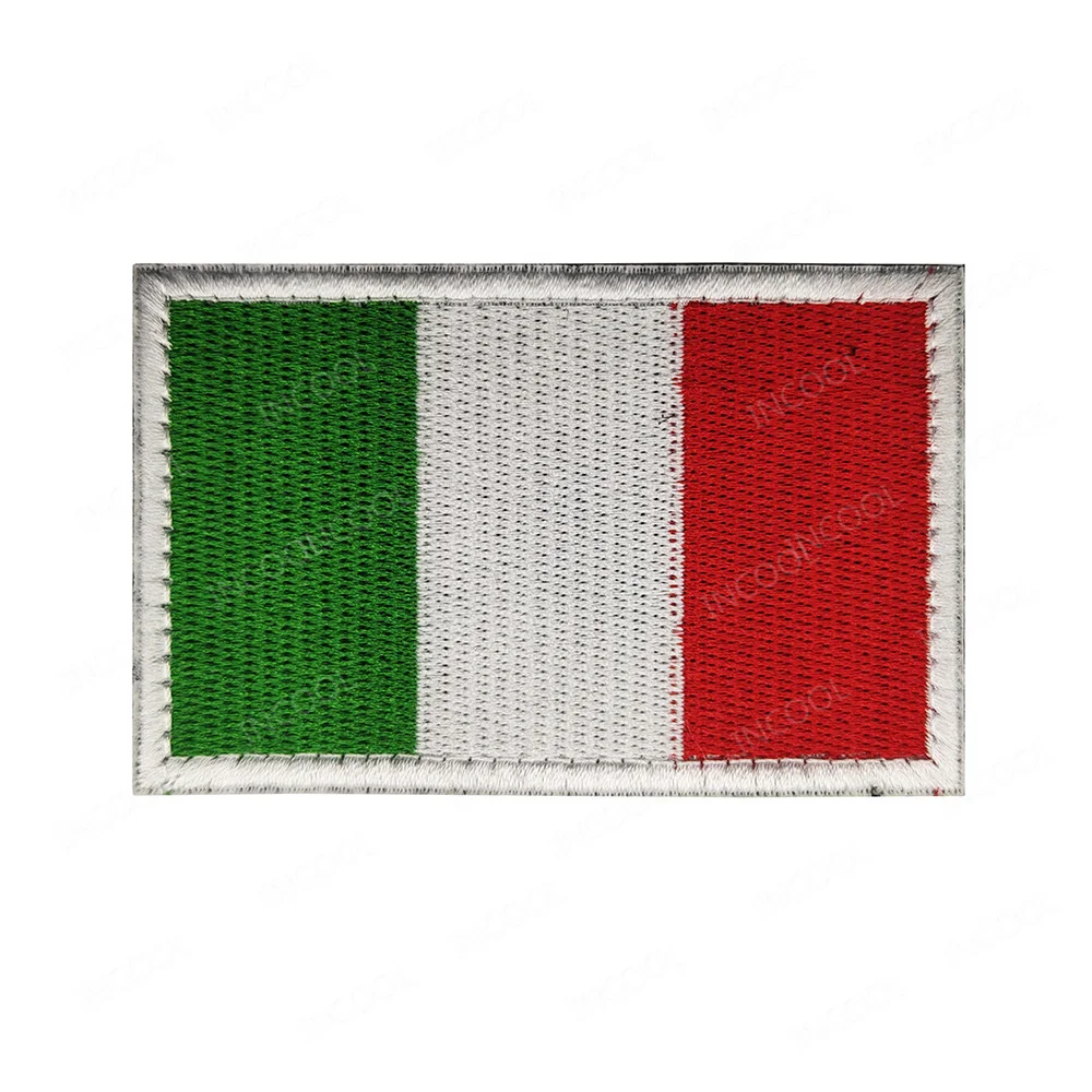 Parche bordado táctico bandera Italia reflectante infrarrojo 3D PVC para mochila - imagen 5