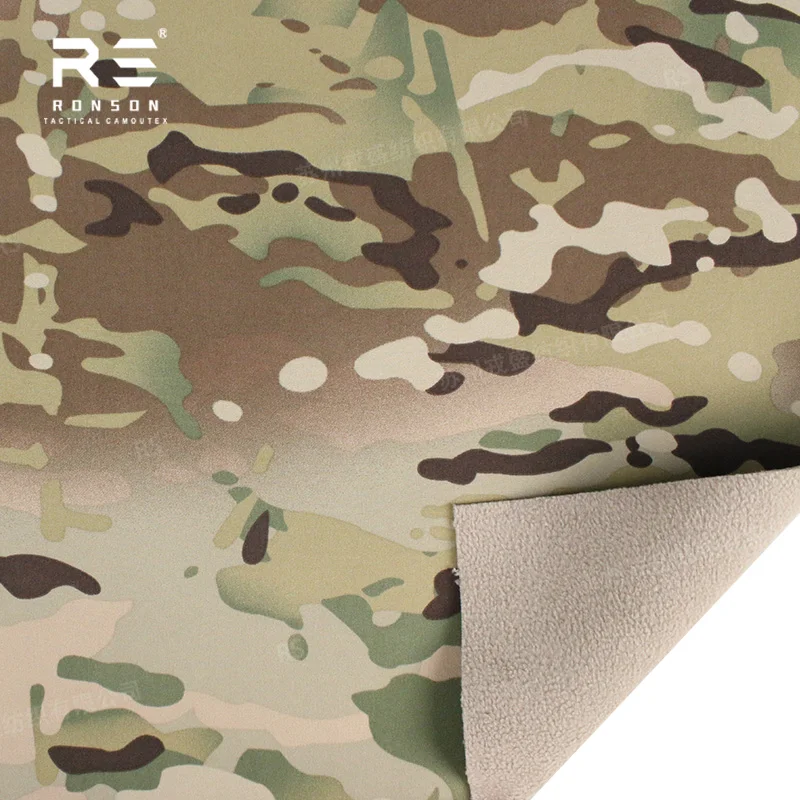 Softshell camuflaje MC polar laminado elástico NIR/IRR, cortaviento