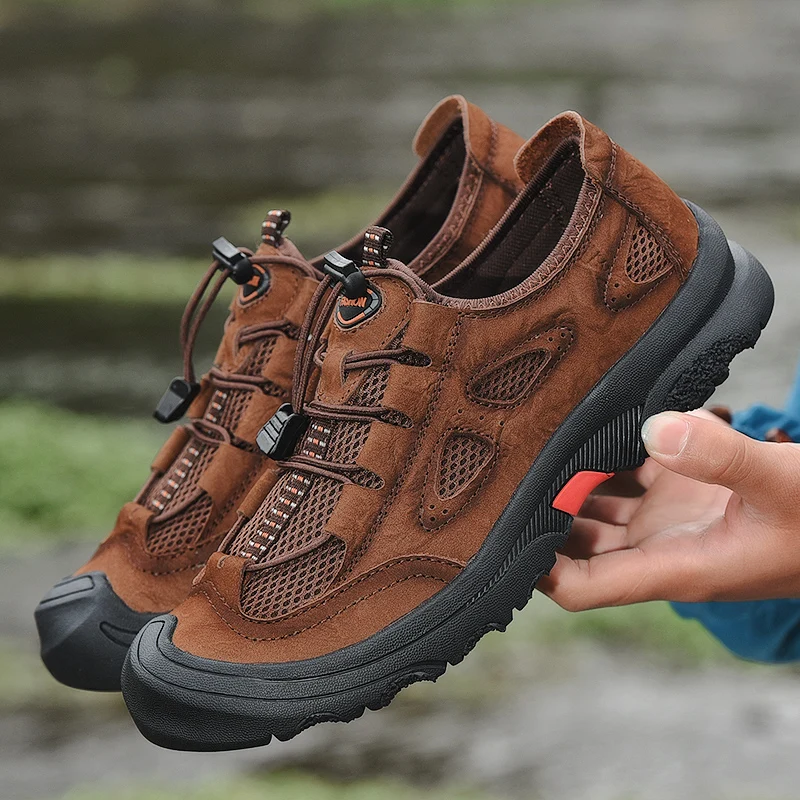 HIKEUP Zapatos de cuero artesanales para hombre – Cómodos y elegantes - imagen 3