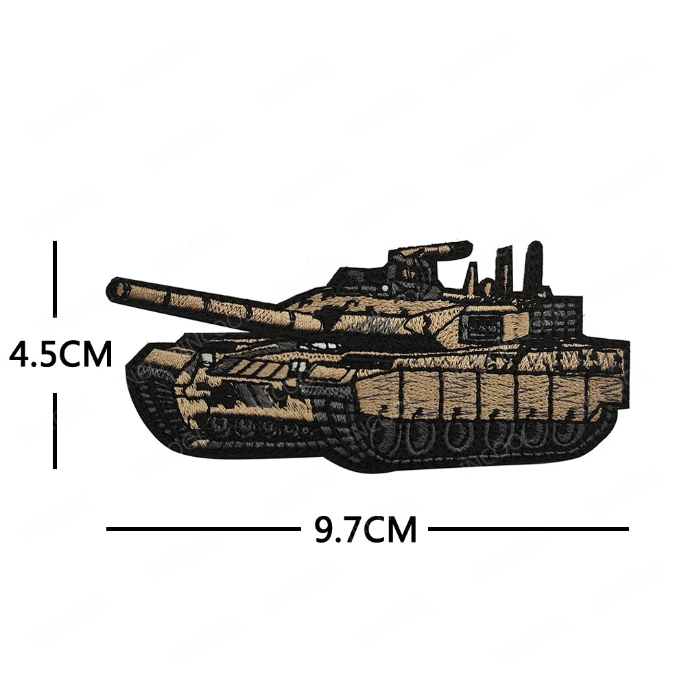 Parche bordado tanque blindado - accesorio para ropa exterior - imagen 5