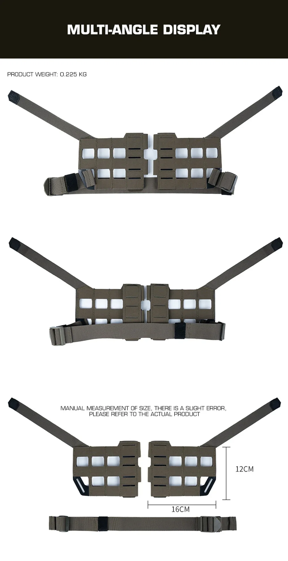Configuración modular del chaleco táctico