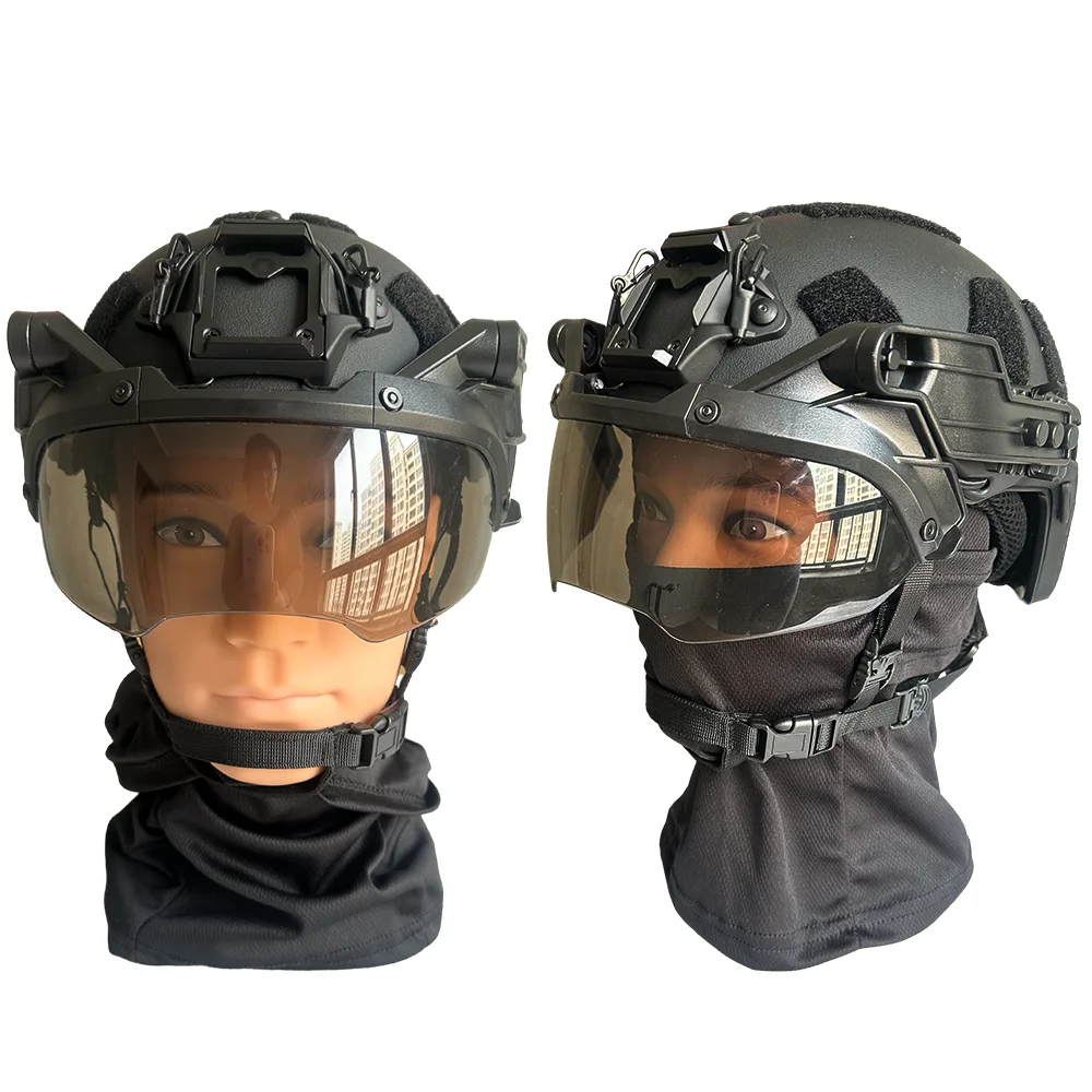 Casco táctico SF rápido con máscara y suspensión tipo Wendy Airsoft - imagen 4