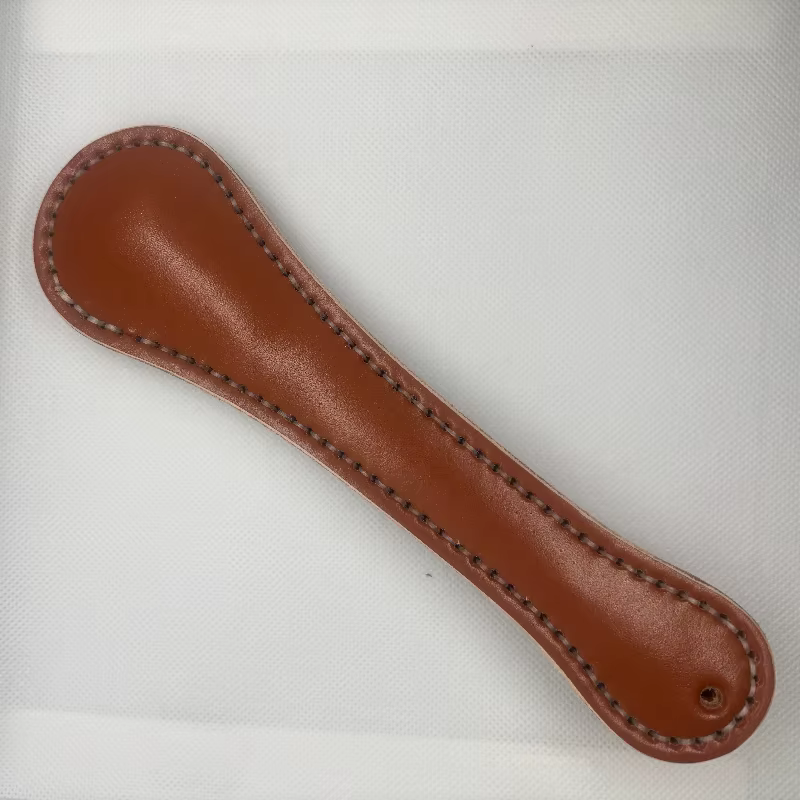 Clapper cuero para defensa con bloque de plomo cosido a mano sólido - imagen 4