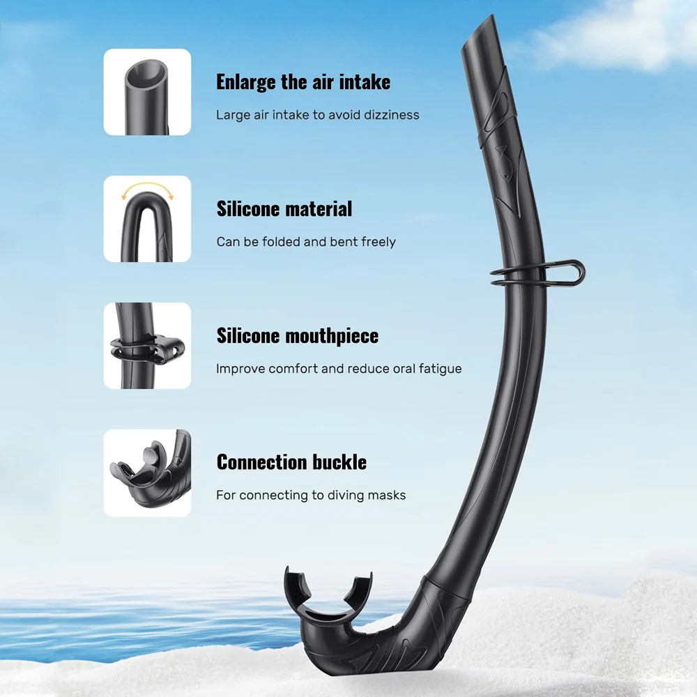 Máscara de snorkel profesional adultos – Kit completo con bolsa impermeable - imagen 4