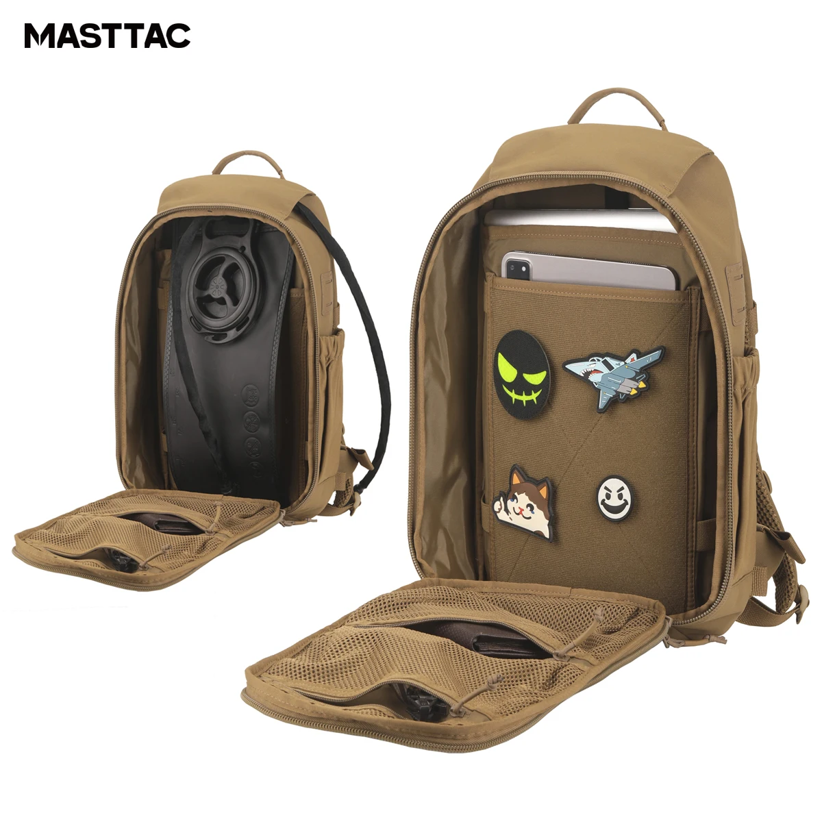 Mochila táctica MOLLE ligera de nylon outdoor para portátil - imagen 4