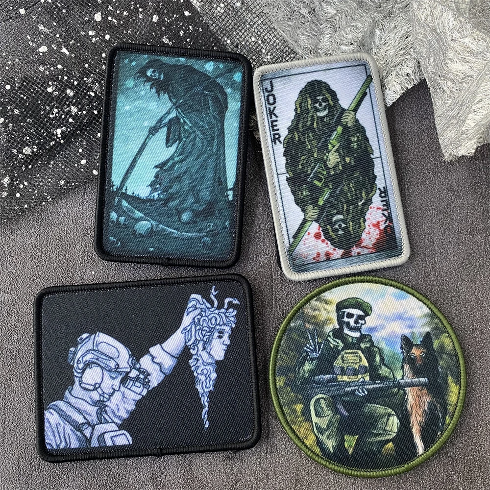 Parche táctico MOLLE chevron cosecha de la muerte bordado - imagen 5