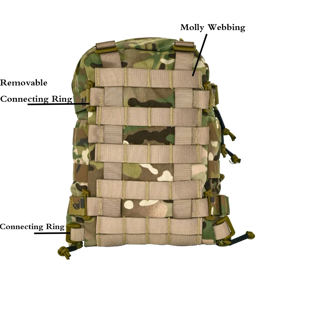 Tactifans bolsa hidratación mini MOLLE – Chaleco táctico Airsoft - imagen 4