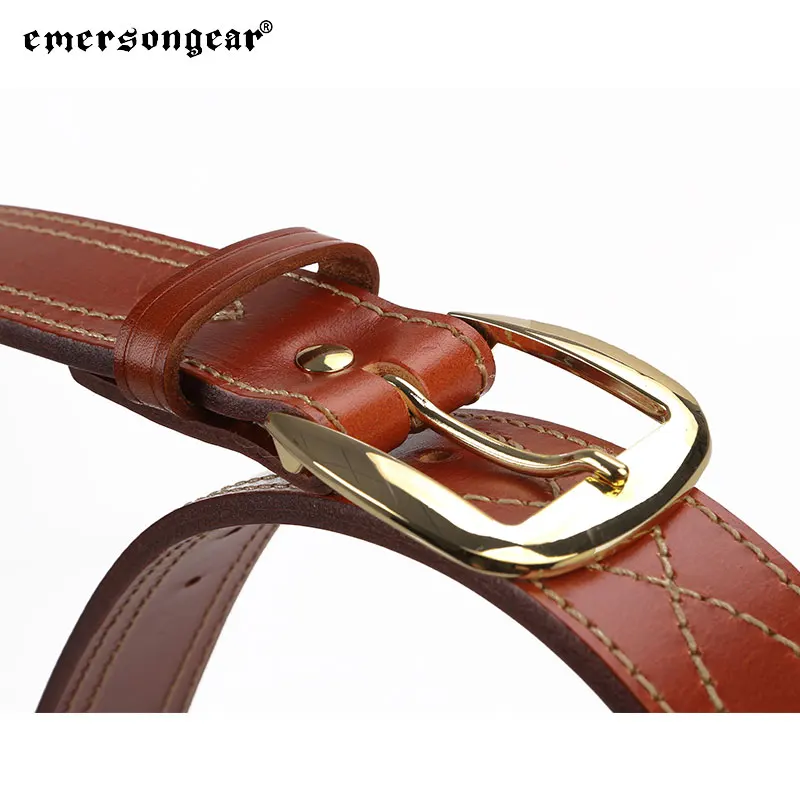 Emersongear SB6 cinturón táctico de cuero con hebilla latón real - imagen 5