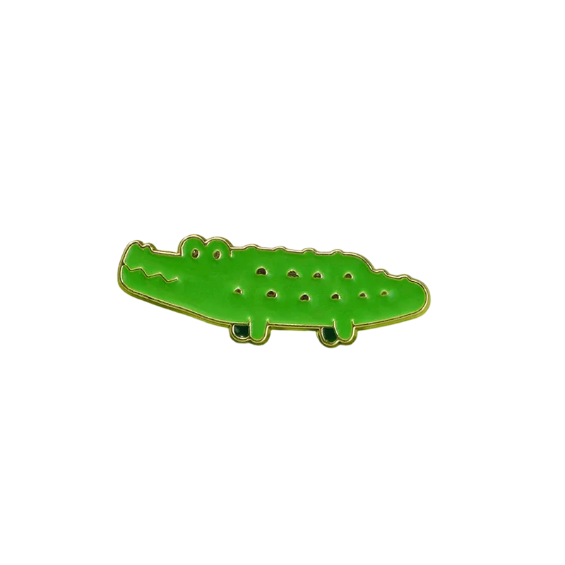 Pins de esmalte de animales rana, camaleón y colibrí para solapa - imagen 2