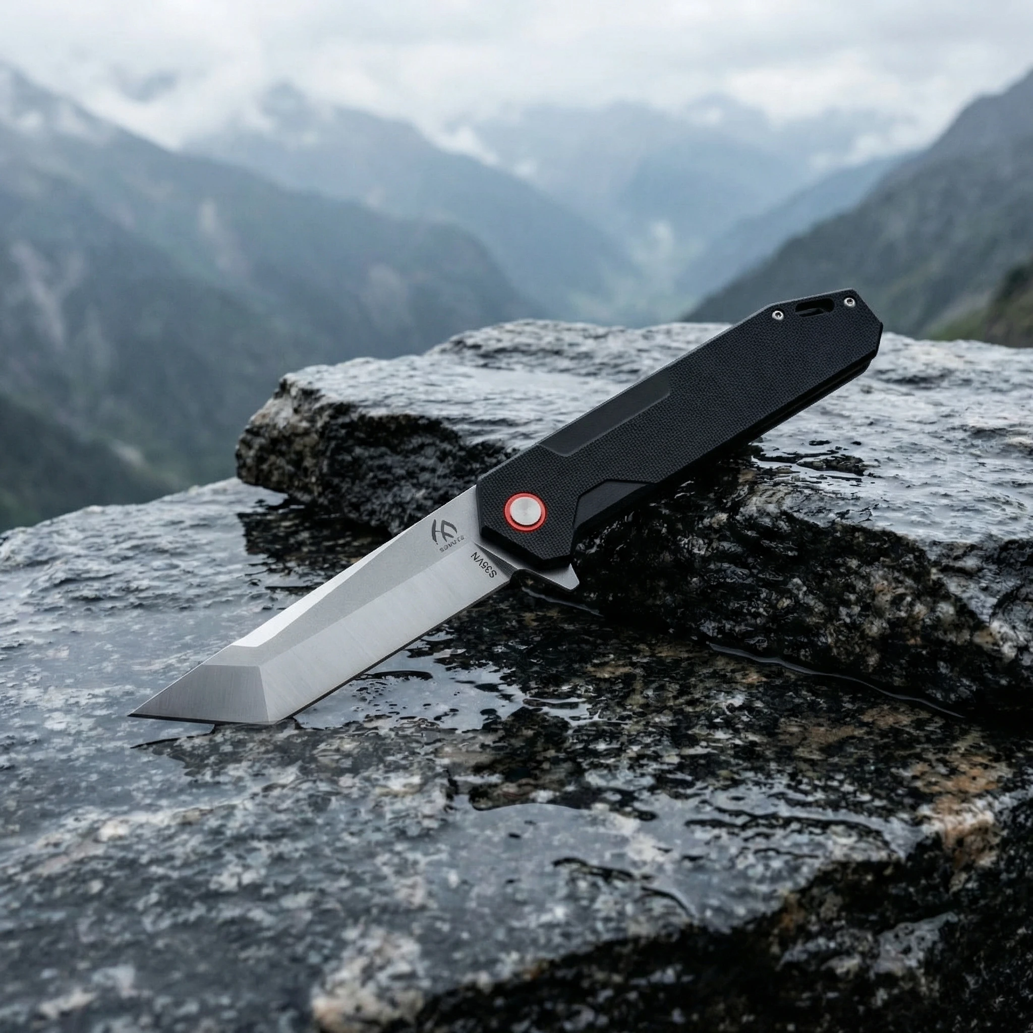 Cuchillo plegable de emergencia para senderismo y camping exterior - imagen 4