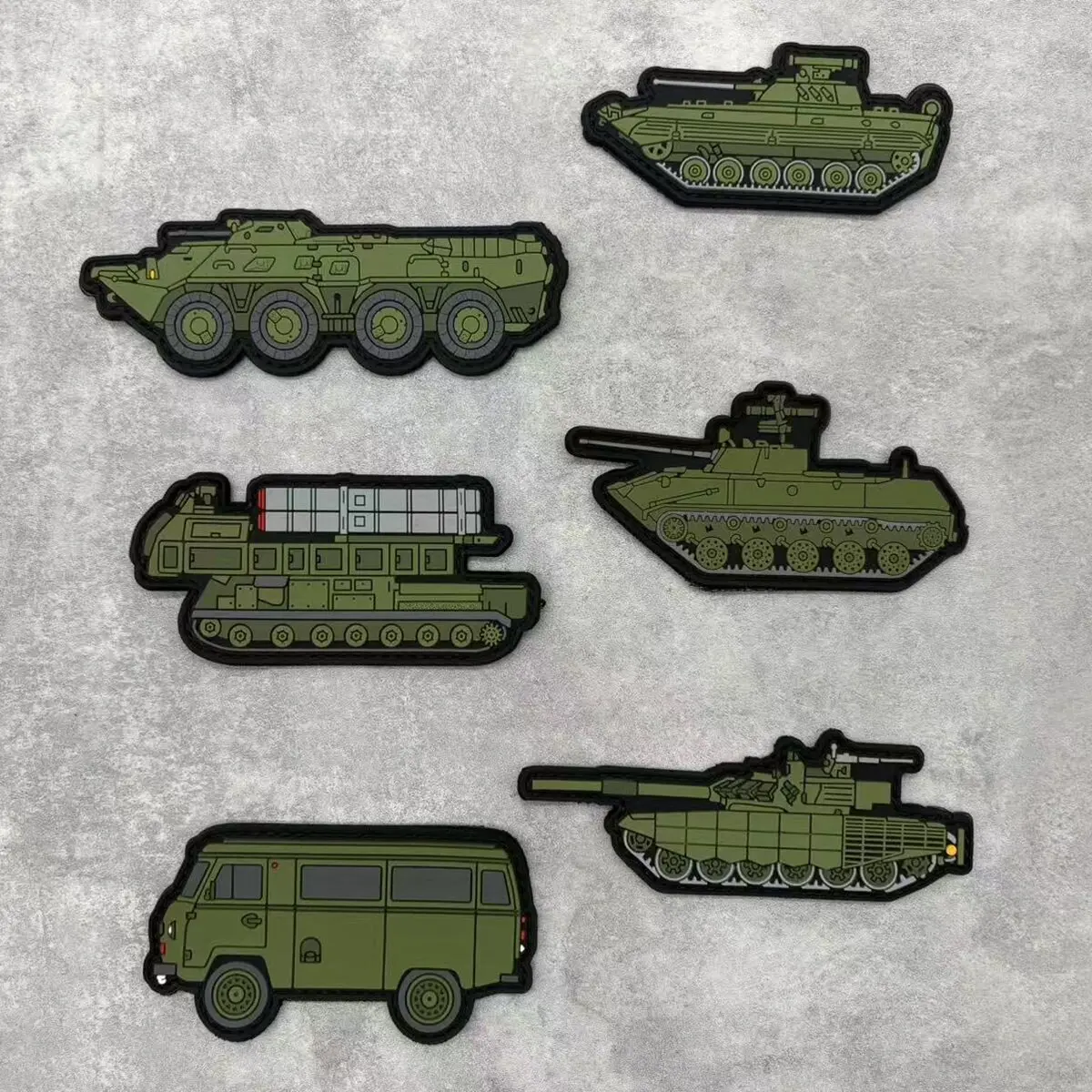 Insignias tácticas con gancho y bucle blindados BTR BMP T-90