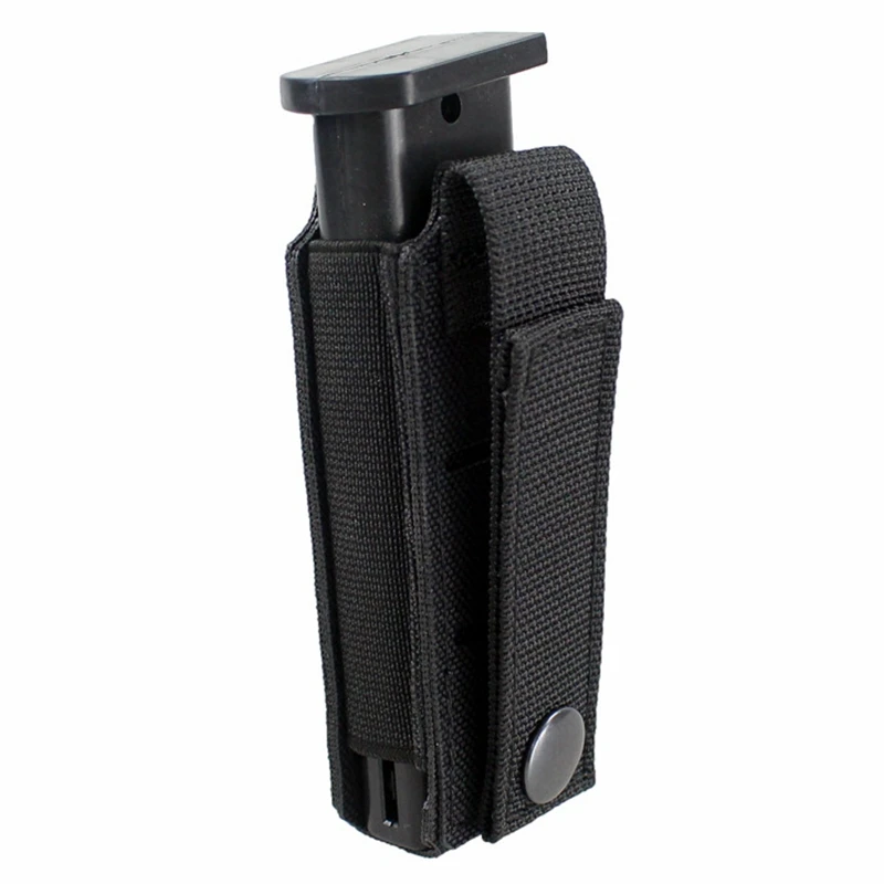 Vista lateral de la funda abierta para cargador