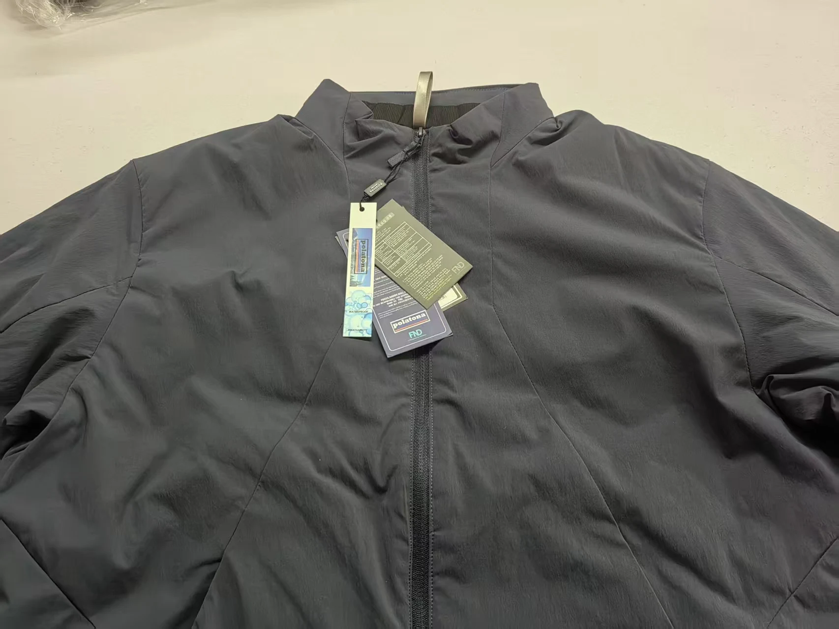 Chaqueta impermeable y cortavientos algodón hombre cuello alto – Outdoor ligero