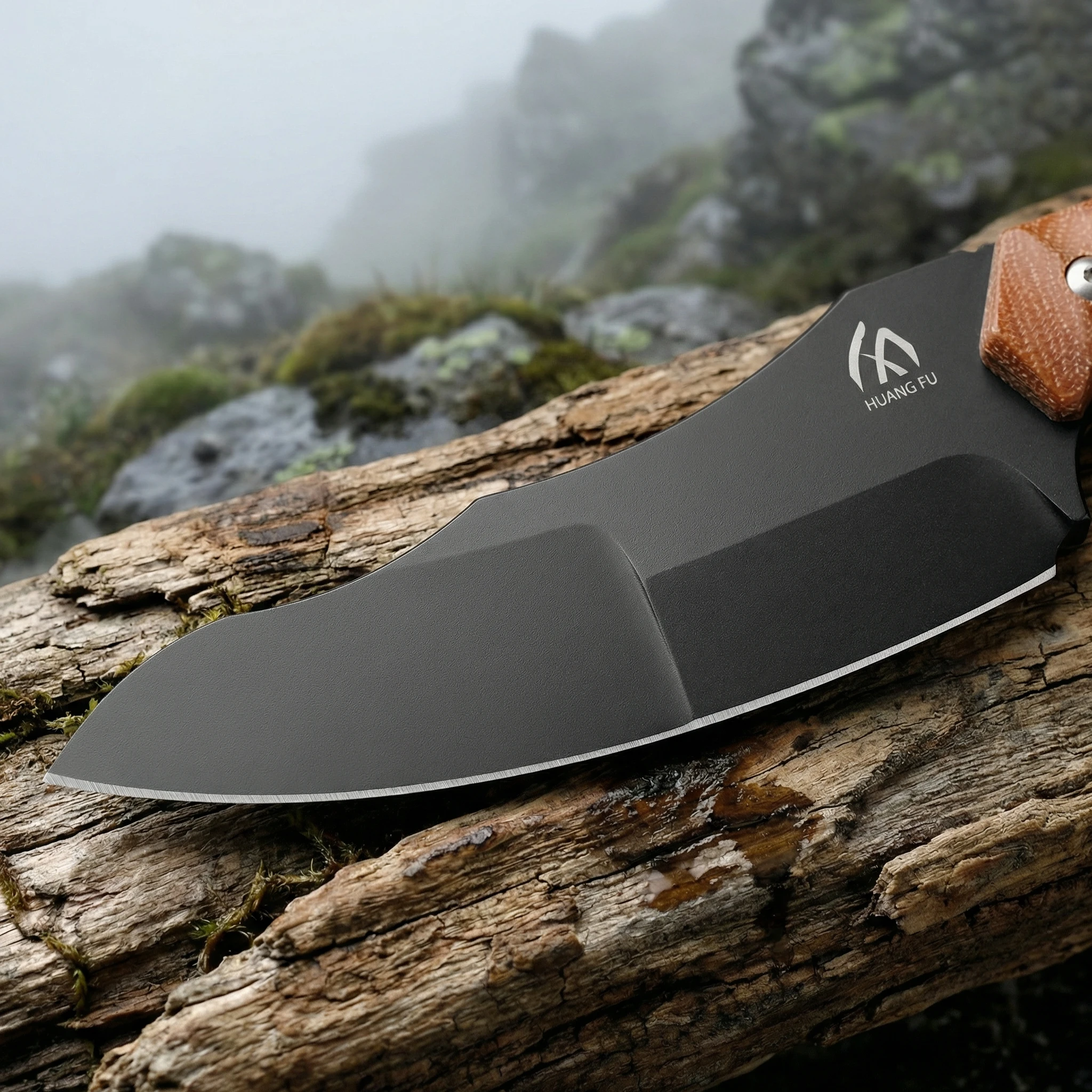 Cuchillo hoja fija mango lino con funda para exterior - imagen 5